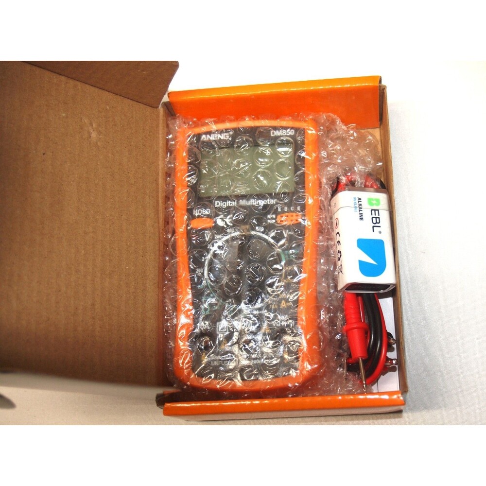 ANENG DM850 Auto Ranging Digital Multimeter AC/DC Voltage Current Ohm W/Battery - Picture 12 of 12